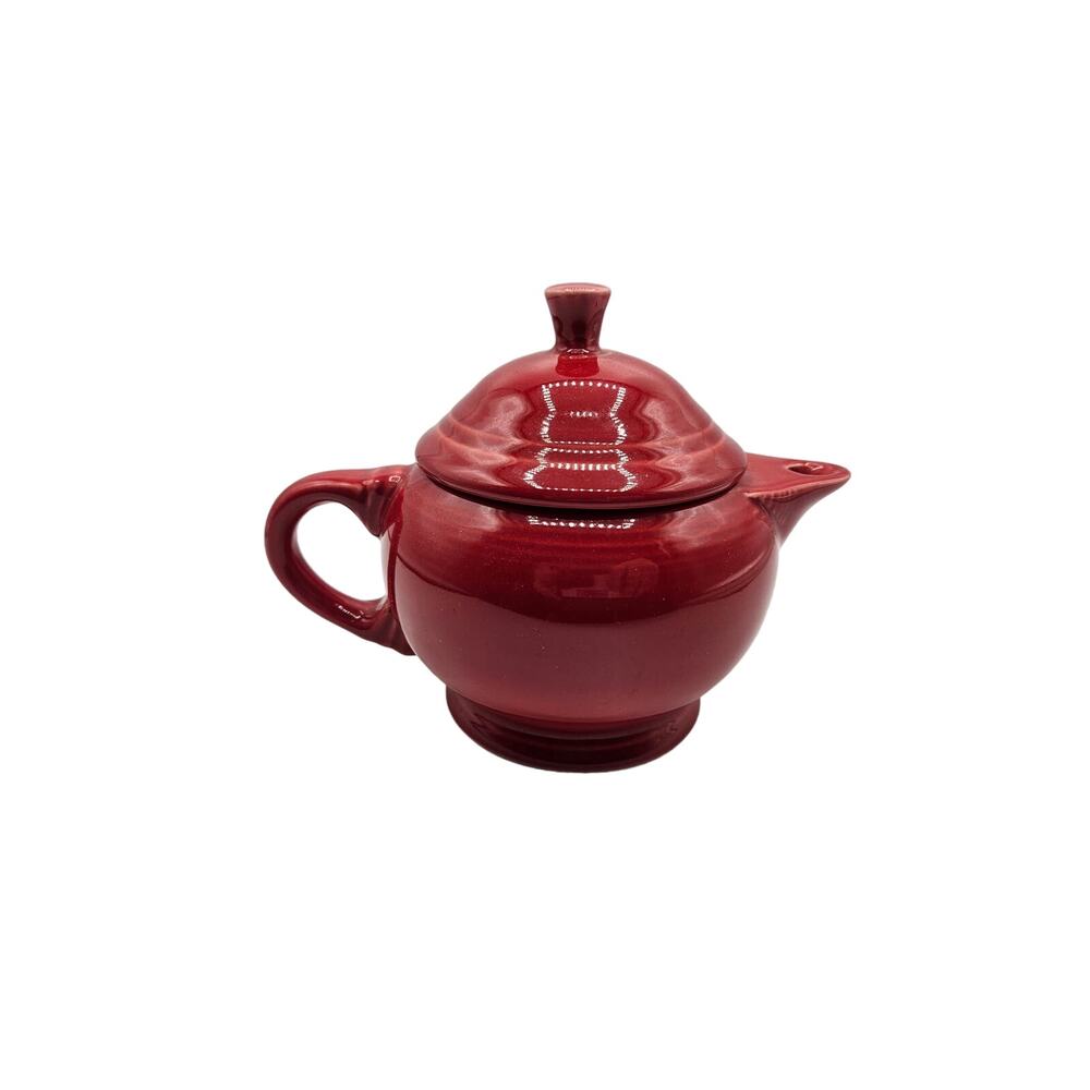 Fiesta Homer Laughlin Retired Small Teapot Lid Scarlet Red 2 Cup